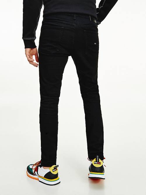 Tommy Hilfiger Tapered Slim Fit Black Farmer Férfi Denim | TH416VHY