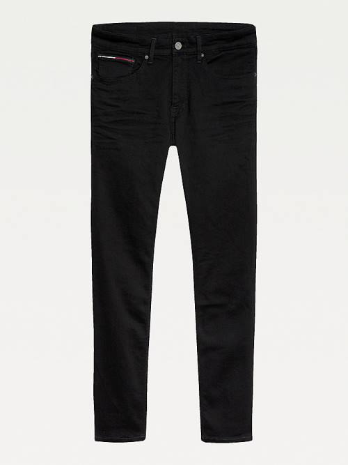 Tommy Hilfiger Tapered Slim Fit Black Farmer Férfi Denim | TH416VHY