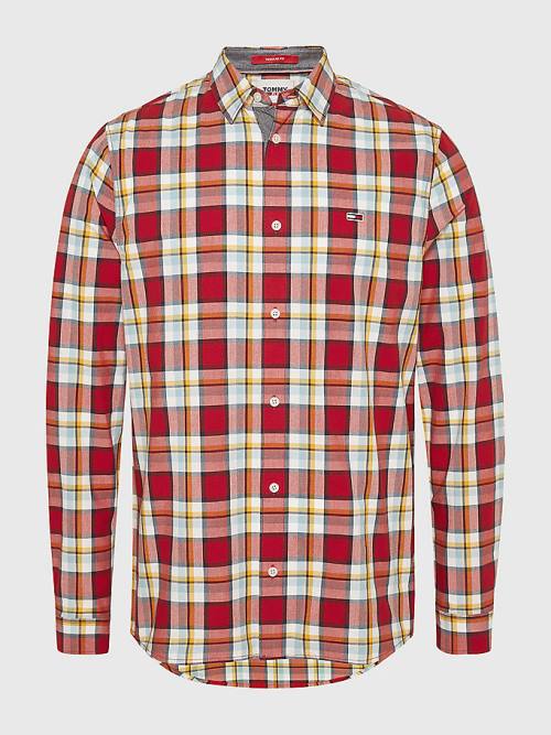 Tommy Hilfiger Tartan Check Ingek Férfi Piros | TH047XAN