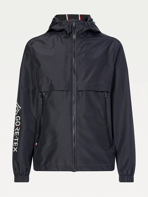 Tommy Hilfiger Tech Essential GORE-TEX Csuklyás Kabát Férfi Fekete | TH853XTK