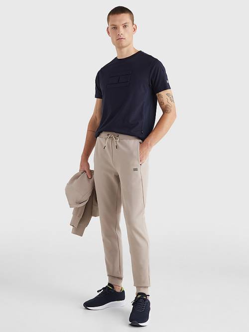 Tommy Hilfiger Tech Essentials Joggers Nadrág Férfi Bézs | TH964LHW