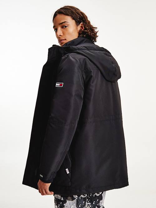 Tommy Hilfiger Tech Padded Parka Kabát Férfi Fekete | TH028DIW