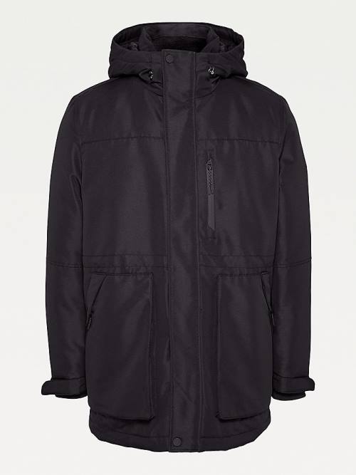 Tommy Hilfiger Tech Padded Parka Kabát Férfi Fekete | TH028DIW