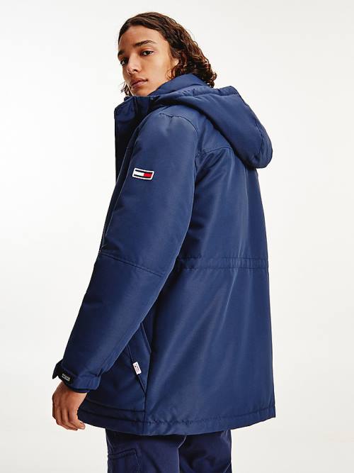 Tommy Hilfiger Tech Padded Parka Kabát Férfi Kék | TH138JTM