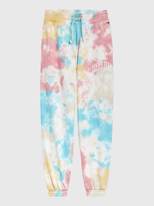 Tommy Hilfiger Tie-Dye Relaxed Fit Joggers Nadrág Női Fehér | TH086OQE