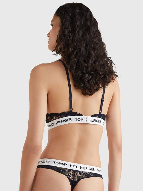 Tommy Hilfiger Tommy 85 Star Csipke Triangle Bra Fehérnemű Női Kék | TH290LXG