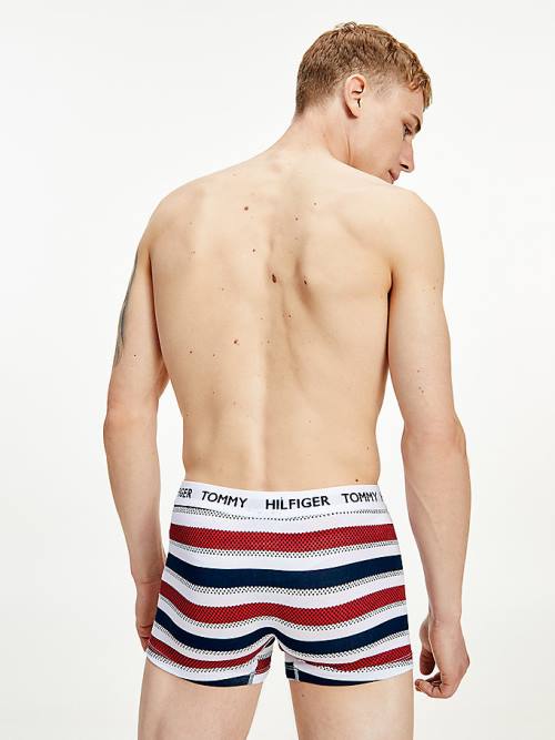 Tommy Hilfiger Tommy 85 Stretch Pamut Logo Trunks Fehérnemű Férfi Bézs | TH140XOU