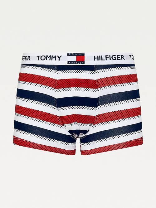 Tommy Hilfiger Tommy 85 Stretch Pamut Logo Trunks Fehérnemű Férfi Bézs | TH140XOU