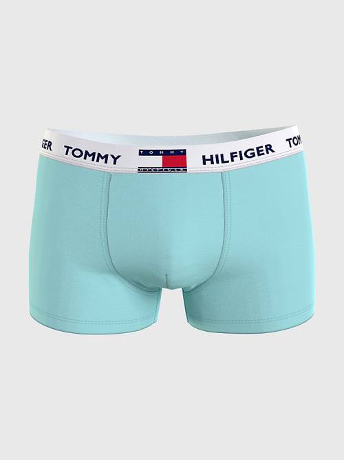 Tommy Hilfiger Tommy 85 Stretch Pamut Logo Trunks Fehérnemű Férfi Kék | TH149FEW