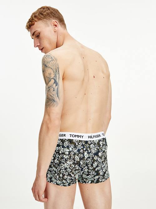 Tommy Hilfiger Tommy 85 Stretch Pamut Logo Trunks Fehérnemű Férfi Fehér | TH720YOB