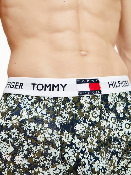 Tommy Hilfiger Tommy 85 Stretch Pamut Logo Trunks Fehérnemű Férfi Fehér | TH720YOB