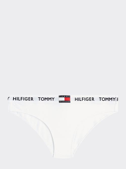 Tommy Hilfiger Tommy 85 Stretch Pamut Logo Briefs Fehérnemű Női Fehér | TH941UZK