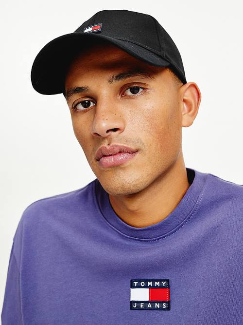 Tommy Hilfiger Tommy Badge Alkalmi Utility Cap Kalap Férfi Fekete | TH018TAN