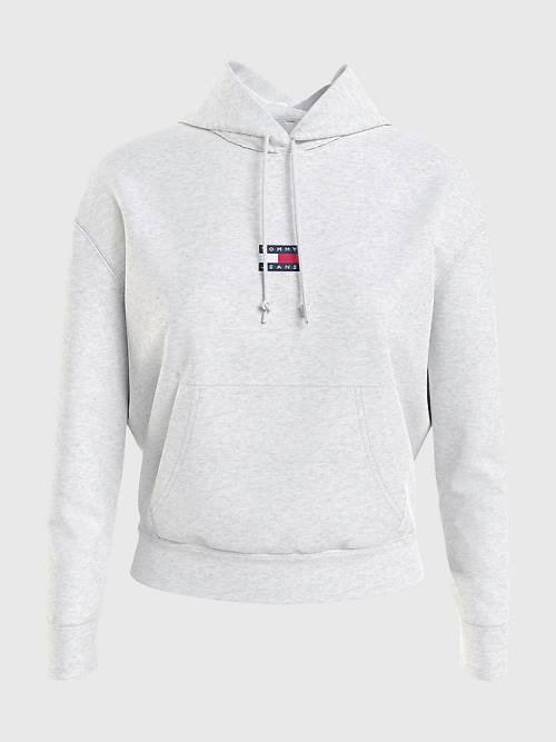 Tommy Hilfiger Tommy Badge Kapucnis Pulóver Női Szürke | TH940ACD