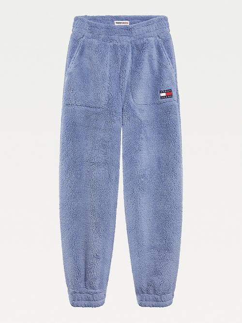 Tommy Hilfiger Tommy Badge Relaxed Fit Fleece Joggers Nadrág Női Lila | TH952DUP