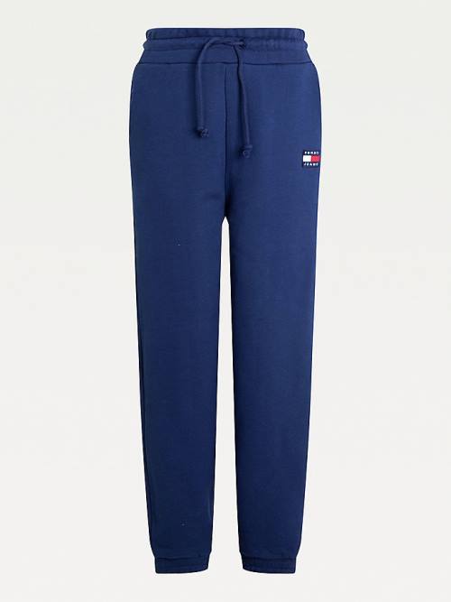 Tommy Hilfiger Tommy Badge Relaxed Joggers Nadrág Női Kék | TH421VTF