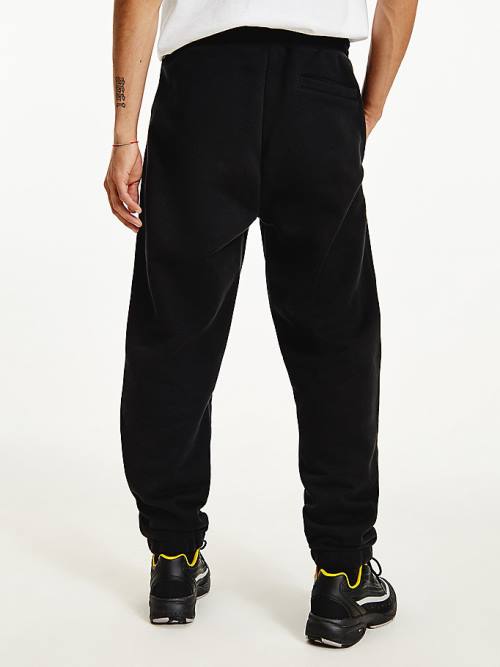 Tommy Hilfiger Tommy Badge Relaxed Joggers Nadrág Férfi Fekete | TH846DXI