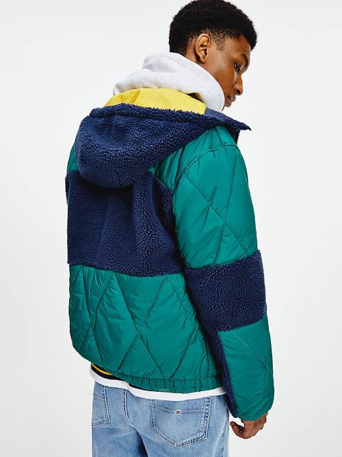 Tommy Hilfiger Tommy Badge Sherpa Kabát Férfi Zöld | TH318LZY