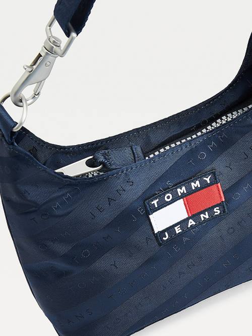 Tommy Hilfiger Tommy Badge Shoulder Táska Női Kék | TH167SMR