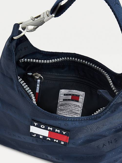 Tommy Hilfiger Tommy Badge Shoulder Táska Női Kék | TH167SMR