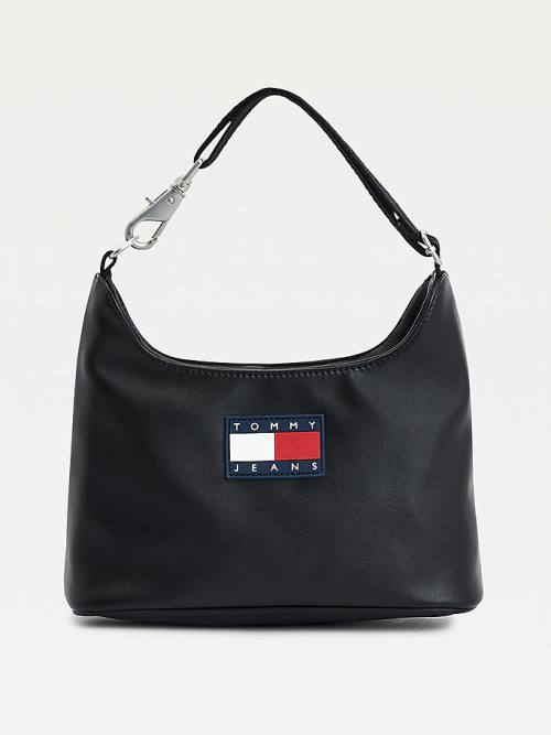 Tommy Hilfiger Tommy Badge Shoulder Táska Női Fekete | TH175IXD