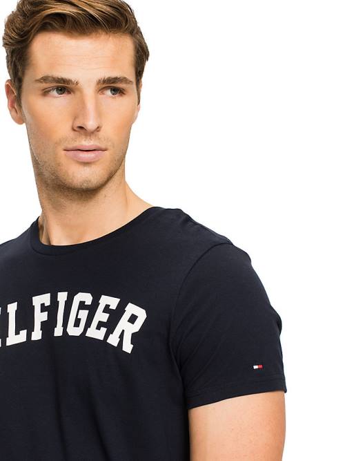 Tommy Hilfiger Tommy Hilfiger Logo Pizsama Férfi Kék | TH189SXZ