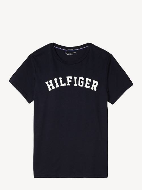 Tommy Hilfiger Tommy Hilfiger Logo Pizsama Férfi Kék | TH189SXZ