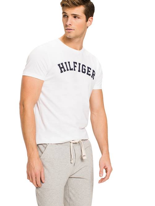 Tommy Hilfiger Tommy Hilfiger Logo Pizsama Férfi Fehér | TH847GIH