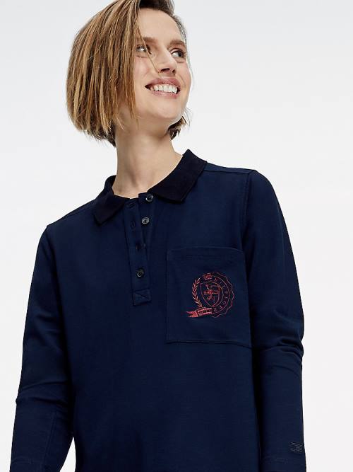 Tommy Hilfiger Tommy Icons Polo Ruha Női Kék | TH428HAE