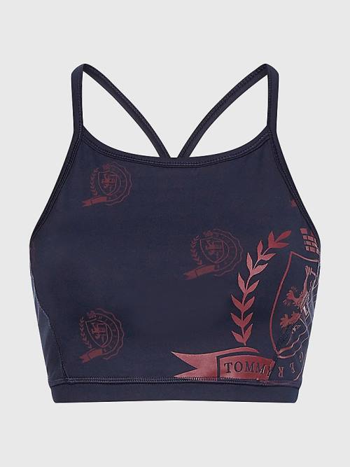 Tommy Hilfiger Tommy Icons Sport Bra Fehérnemű Női Kék | TH940RSB