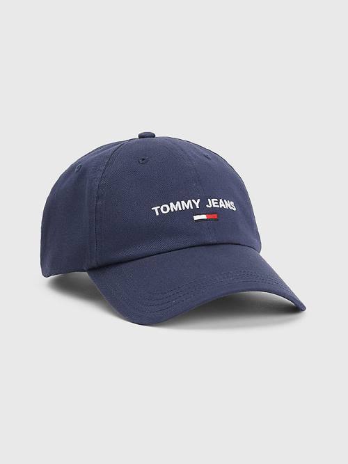 Tommy Hilfiger Tommy Jeans Flag Cap Kalap Férfi Kék | TH382NDV