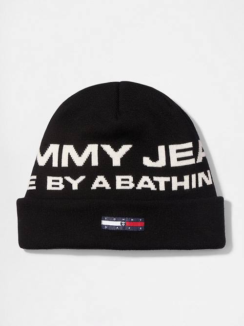 Tommy Hilfiger Tommy X AAPE Beanie Kalap Férfi Fekete | TH057UPC