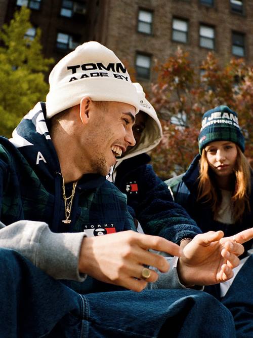 Tommy Hilfiger Tommy X AAPE Beanie Kalap Férfi Fehér | TH453OCQ