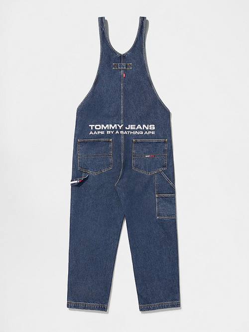 Tommy Hilfiger Tommy X AAPE Denim Dungarees Farmer Férfi Denim | TH637HWC