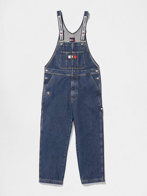 Tommy Hilfiger Tommy X AAPE Denim Dungarees Farmer Férfi Denim | TH637HWC