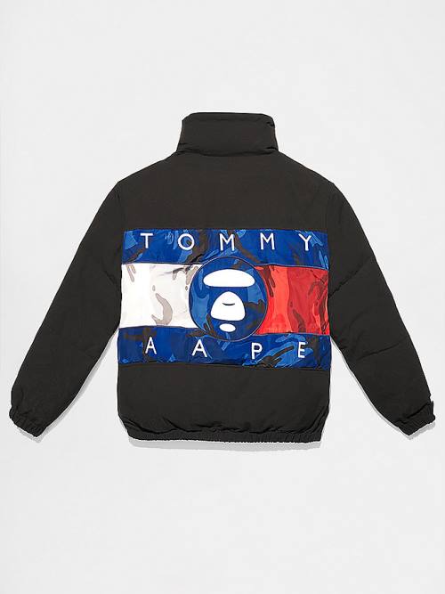 Tommy Hilfiger Tommy X AAPE Exclusive Puffer Kabát Férfi Fekete | TH354QCH