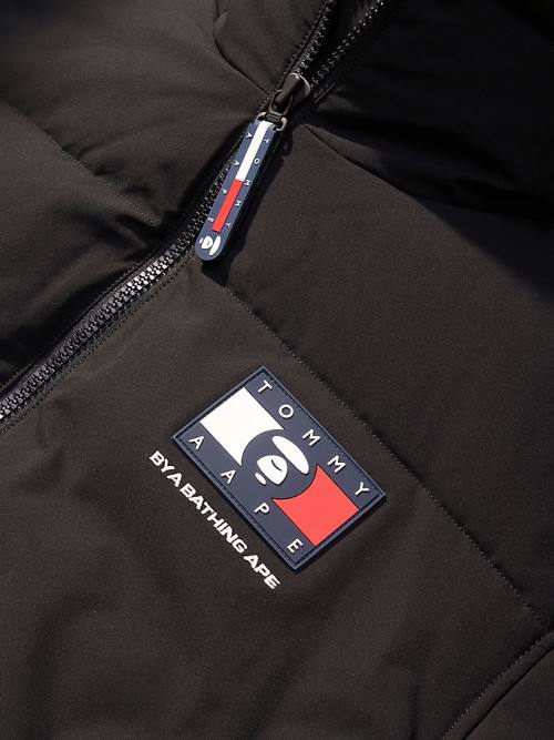 Tommy Hilfiger Tommy X AAPE Exclusive Puffer Kabát Férfi Fekete | TH354QCH