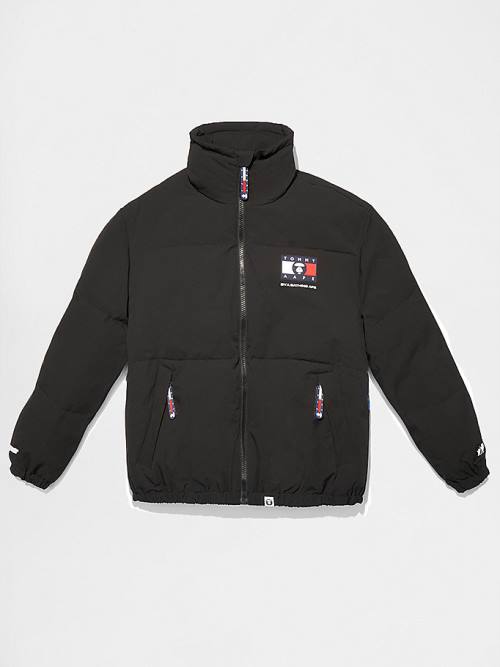 Tommy Hilfiger Tommy X AAPE Exclusive Puffer Kabát Férfi Fekete | TH354QCH