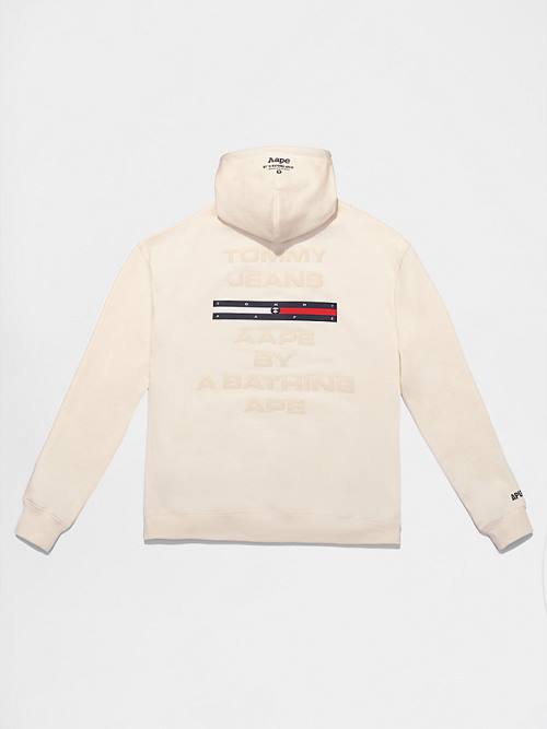 Tommy Hilfiger Tommy X AAPE Kapucnis Pulóver Férfi Bézs | TH213QUH