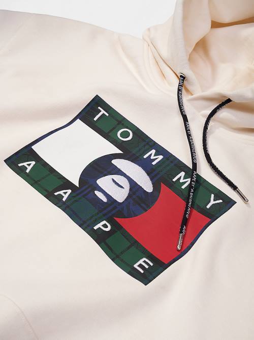 Tommy Hilfiger Tommy X AAPE Kapucnis Pulóver Férfi Bézs | TH213QUH