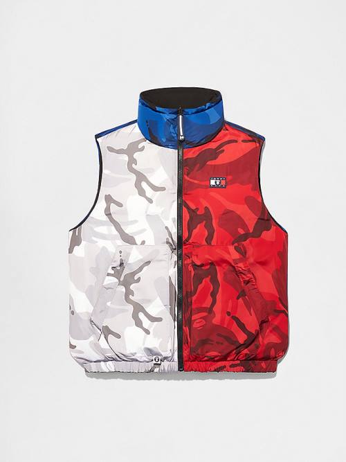 Tommy Hilfiger Tommy X AAPE Reversible Vest Dzseki Férfi Fekete | TH530TJK