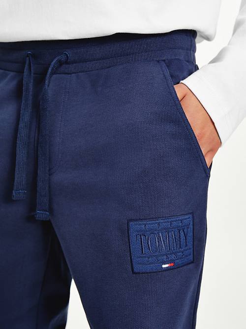 Tommy Hilfiger Tonal Joggers Nadrág Férfi Kék | TH361DOS