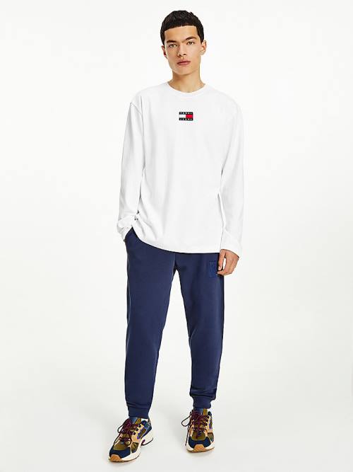 Tommy Hilfiger Tonal Joggers Nadrág Férfi Kék | TH361DOS