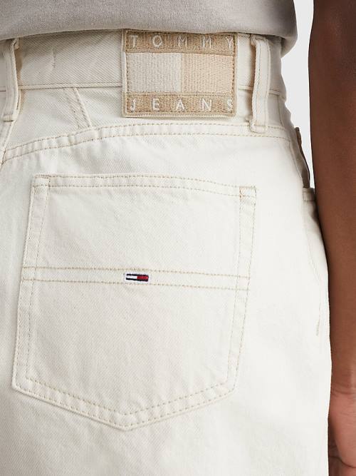 Tommy Hilfiger Tonal Logo Denim Mini Szoknya Női Denim | TH124MQB