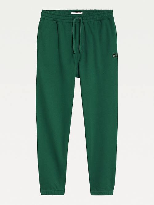 Tommy Hilfiger Tonal Logo Relaxed Fit Joggers Nadrág Férfi Zöld | TH291QZJ