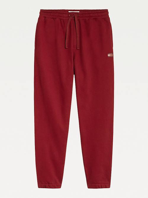 Tommy Hilfiger Tonal Logo Relaxed Fit Joggers Nadrág Férfi Piros | TH956FBZ