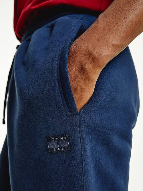 Tommy Hilfiger Tonal Logo Relaxed Fit Joggers Nadrág Férfi Kék | TH972FBK