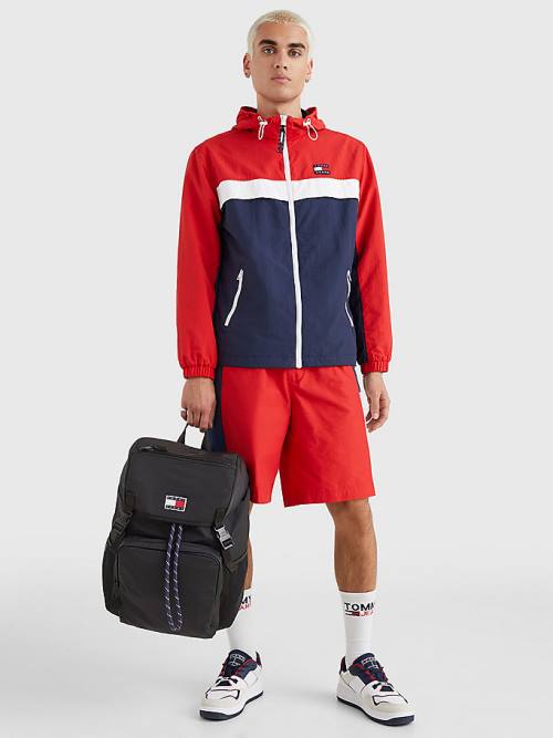 Tommy Hilfiger Travel Flap Backpack Táska Férfi Fekete | TH197GHO