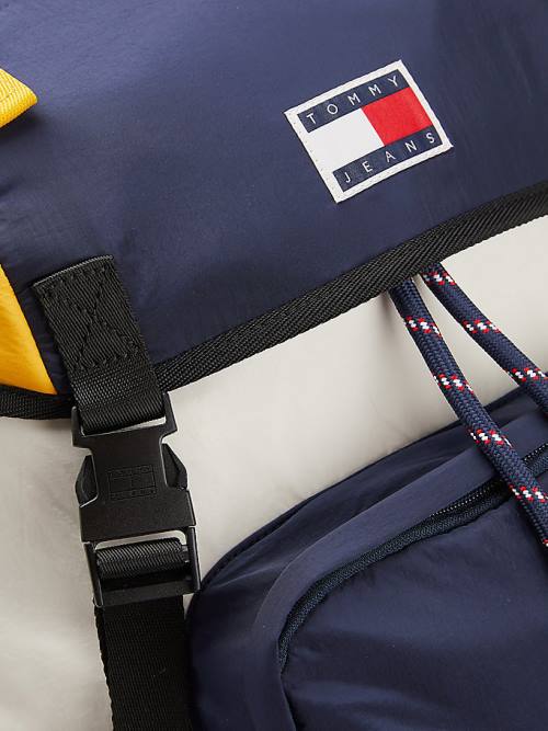 Tommy Hilfiger Travel Flap Backpack Táska Férfi Kék | TH964FWT