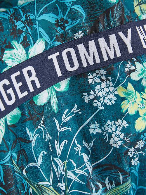 Tommy Hilfiger Tropical Print Chicago Windbreaker Kabát Lány Zöld | TH941PQY